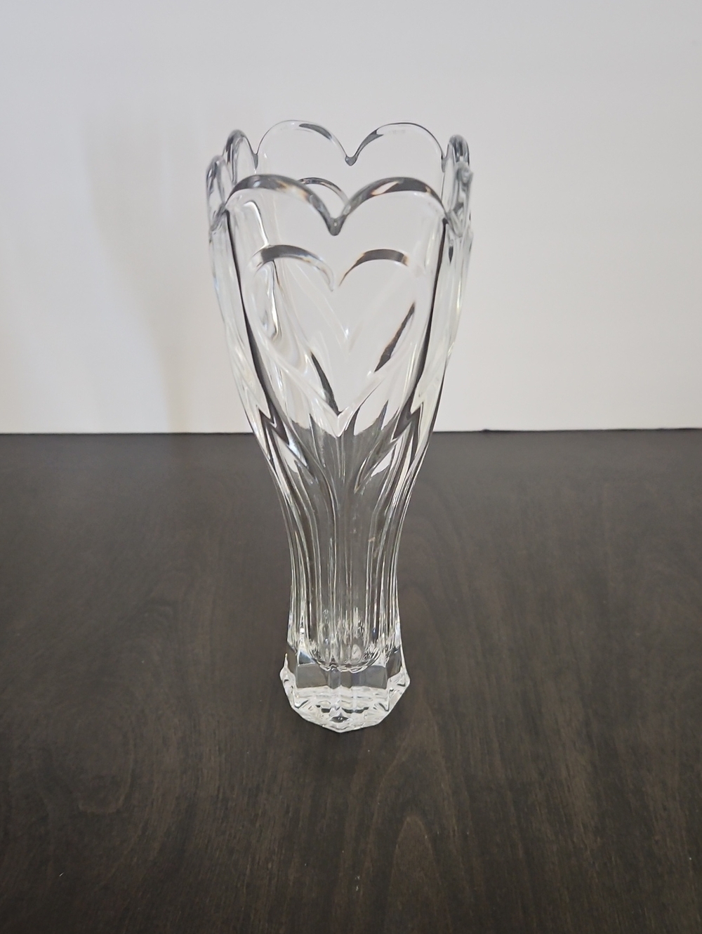 Clear Glass Heart Crystal Decorative Vase ⁸